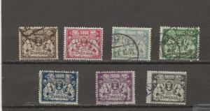 Danzig 127-135 used 