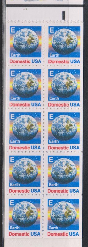 United States,  25c E Postage (SC# 2282a) MNH BOOKLET PANE