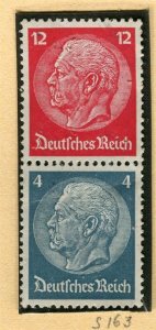 GERMANY; 1933-41 early Hindenburg issue fine Mint booklet pair