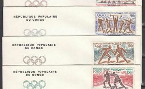 Congo Scott C128-32 FDC - 1972 Olympic Summer Games