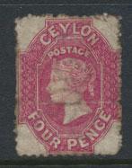 Ceylon  SG 52 Used perf 12½ wmk Crown CC 22½
