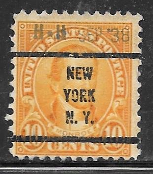 USA 642: 10c James Monroe, New York precancel, used, F
