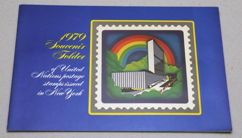 Souvenir Folder UNITED NATIONS Postage Stamps Collection 1979 NEW YORK MINT LH