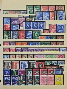 Great Britian Mint NH Stamp Collection in Mounts on Stock Pages