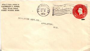 United States Mississippi Piney Woods, Miss. 1931 American Flag Type A14  Pos...