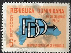 Dominican Rep. 1967: Sc. # 634; Used Single Stamp