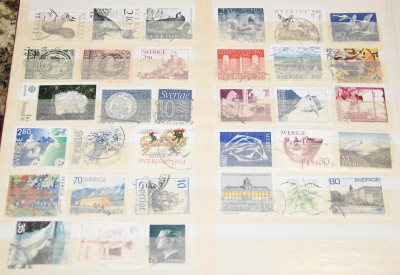 Sweden collection of 250 all different used stamps SCV $175+