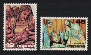 Spain Christmas Wood Carvings 2v 1986 MNH SG#2889-2890