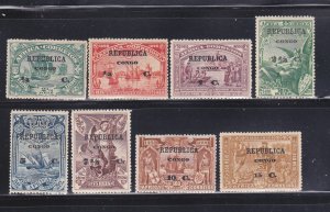 Portuguese Congo 83-90 Set MH Surcharge