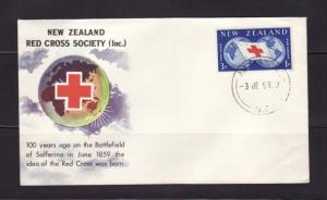 New Zealand B56 Set FDC Red Cross (A)