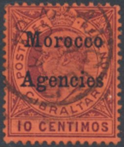 GB Morocco Agencies Abroad on Gibraltar SG 18  SC#  21 Used see details & scans