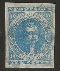 CSA #2 Used Double Circle Blue Patterson 4 Margins Thin