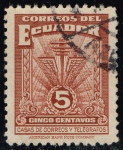 Ecuador #RA49 Communication Symbols; Used (0.25)