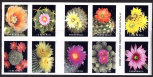 5359a MNH block of 10 Cactus Flowers (5350-5359).  No per item S&H fee.