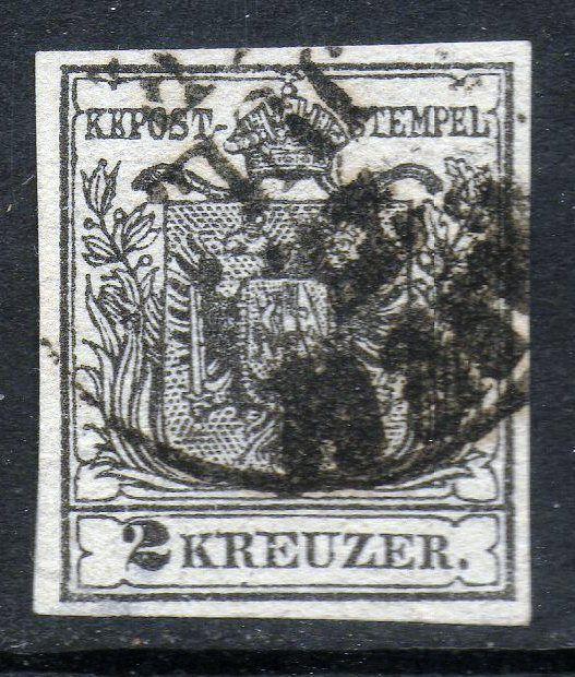 Austria Scott #2 VF Used, Nice CDS Cancel, Sound