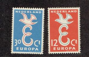 Netherlands 1958  375-6  MNH