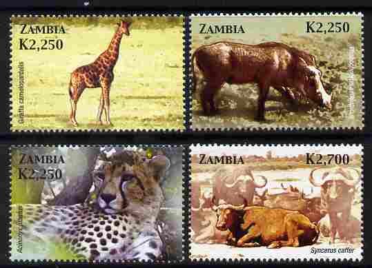 ZAMBIA - 2005 - Mammals - Perf 4v Set - Mint Never Hinged