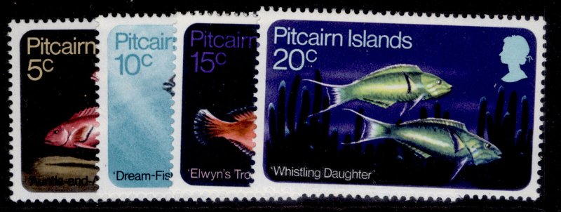 PITCAIRN ISLANDS QEII SG111-114, 1970 Fish set, NH MINT.