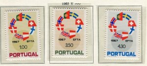 PORTUGAL; 1967 early EFTA issue fine Mint MNH unmounted SET