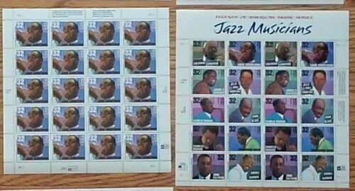 New 12 Sheets LEGENDS OF AMERICAN MUSIC SERIES 29¢ 32¢ 33¢ US A Postage Stamps