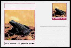 CHARTONIA, Fantasy - Black Torrent Toad - Postal Stationery Card...