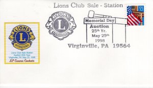 LIONS CLUB SALE STATION 25TH ANNIVERSARY,  VIRGINVILLE, PA  1998  L12