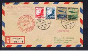 1936 HINDENBURG NORTH AMERICA  ZEPPELIN COVER 