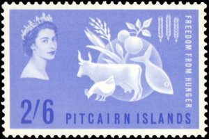 Pitcairn Islands #35, Complete Set, 1963, Food, Hinged