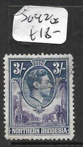 NORTHERN RHODESIA  (P1109B) KGVI  3/-   SG 42  VFU