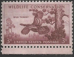 # 1077 MINT NEVER HINGED ( MNH ) WILD TURKEY    