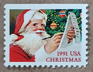 United States #2582 (29c) Santa Checking List MNH (1991)