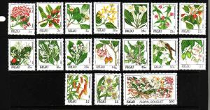 D3-USA-Palau-Scott#126-42-UNused NH set-Flowers-Plants-1987-