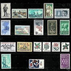 PCBstamps US 1964 Commemoratives Year Set (1242-60) (19) MNH, (2)