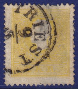 Austria - 1858 - Scott #6 - used - Franz Josef - TRIEST pmk