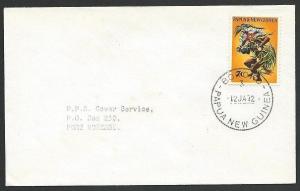 PAPUA NEW GUINEA 1972 cover ex BOROKO......................................48400