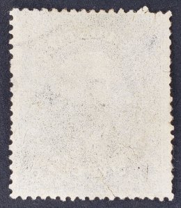 United States, Scott #36, F used, small thin, 3 small tears, crease, all at left