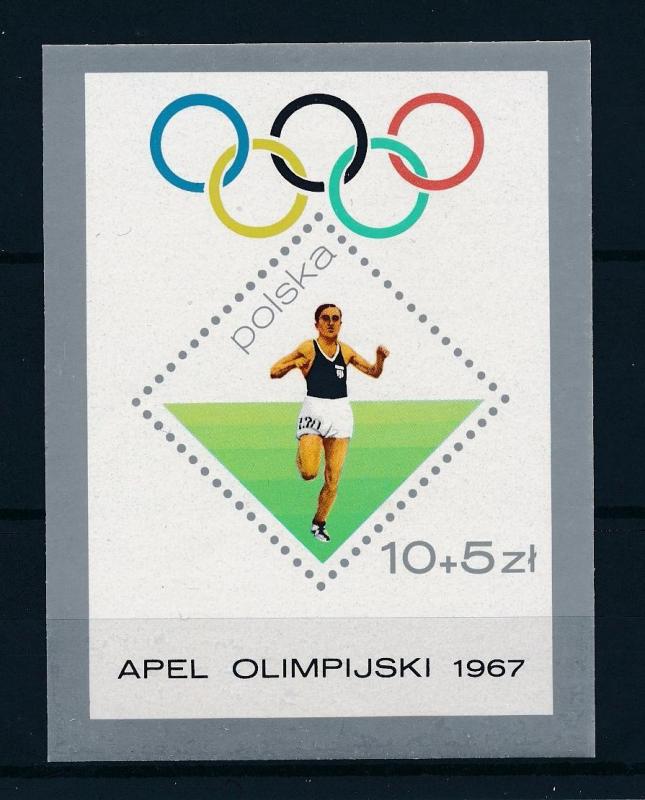 [56227] Poland 1967 Olympic games Champion Athletics MNH Sheet