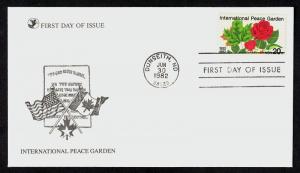 #2014 20c International Peace Garden, Reader's Digest FDC **ANY 5=FREE SHIPPING*