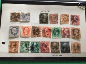 United States early used stamps up to 90 cents value  A10857