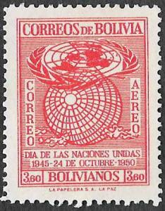 Bolivia SC C138 - 3.60 Boliviano - MH - 1950