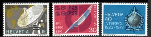 Switzerland  #555-557  Mint NH CV $2.00