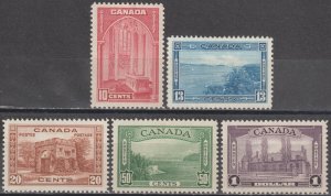 EDSROOM-22229 Canada 241-245 LH 1938 Complete CV$143
