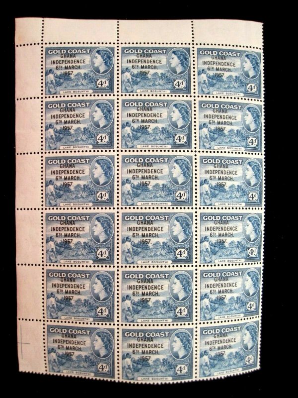 GHANA - SCOTT# 27 - BLOCK 24 - MNH - CAT VAL $144.00