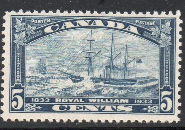 Canada Sc 202 1933 5c Royal William stamp mint