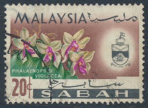 Sabah Malaysia SC# 23 Used   Orchids Flowers   see details & scans