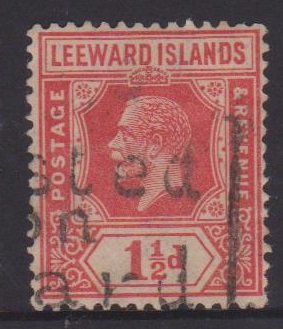 Leeward Islands Sc#63 Used Postmark Interest