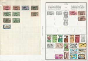 Chad Stamp Collection on 14 Scott & Harris Pages, 1922-1983, JFZ