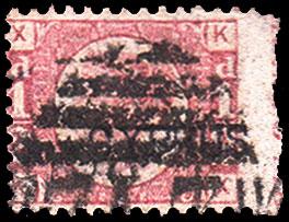 Great Britain Scott 58 Used with trimmed perforations at top right.