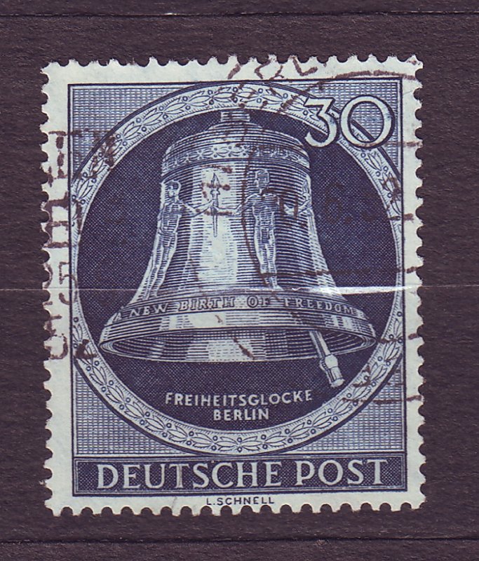 J23189 JLstamps 1951-2 berlin germany hv of set used #9n78 bell clapper right