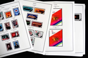 COLOR PRINTED RUSSIA 1975-1983 STAMP ALBUM PAGES (148 illustrated pages)